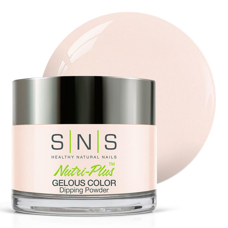 SNS Nail Dip Powder, Gelous Color Dipping Powder - Barely There Pink (Pink, Pastel/Cream, Shimmer) - Long-Lasting Dip Nail Color Lasts 14 Days - Low-