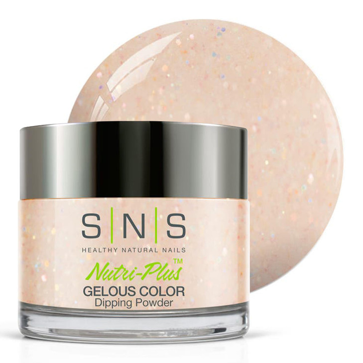 SNS Nail Dip Powder, Gelous Color Dipping Powder - Pixie Dust (Pink/Pastel, Glitter) - Long-Lasting Dip Nail Color Lasts 14 Days - Low-Odor & No UV L