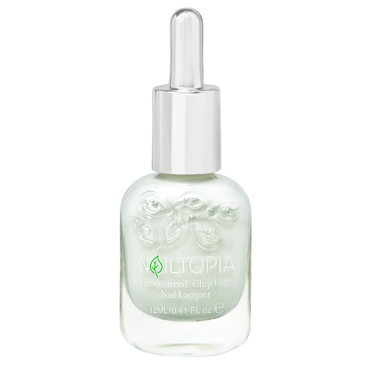 Nailtopia - Plant-Based Chip Free Nail Lacquer - Non Toxic, Bio-Sourced, Long-Lasting, Strengthening Polish - So Fresh, So Clean (White) - 0.41oz