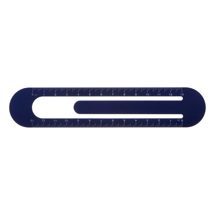 HARFINGTON Straight Ruler 13cm Metric Bookmark Clip Ruler Metal Aluminum Alloy Scale on Both Sides Measuring Scale Tool for Measure Study Reading Cla