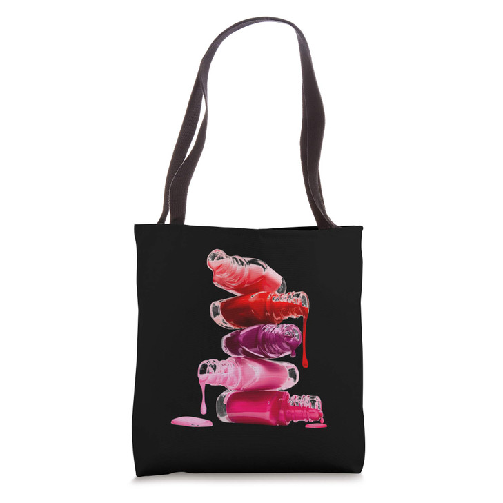 Makeup Nail Polish Make Up Cosmetics Manicure Nail Tech Gift Tote Bag
