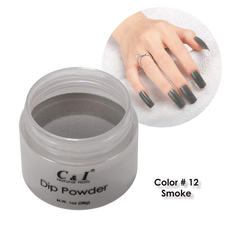 C & I Dipping Powder Color No.012 Smoke Granny Color SystemI