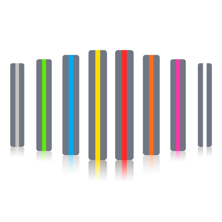 Guided Reading Strips/Colored Overlay/Highlight Strips/Highlighter/Bookmark/Assorted Colors Help with Dyslexia for Children and Teacher Supply Assist
