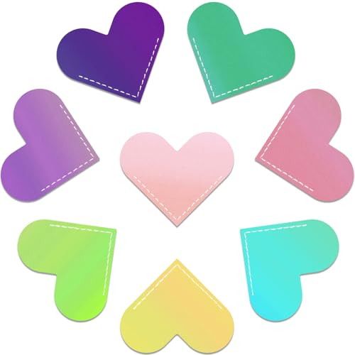 Leather Heart Bookmarks, Cute Handmade Page Corner Book Markers, Reading Gifts for Women, Lovers, Kids, Teachers, Friends, Readers, Book Accessories