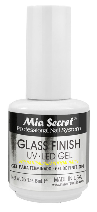 Mia Secret Glass Finish UV-LED Gel 0.5 Fl. oz - 15mL