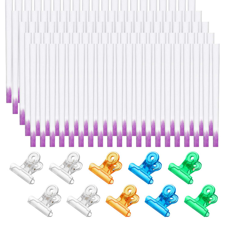 Blulu 100 Pcs Fiber Nail Kit Nail Fiberglass Extension Set for Quick Shaping Material Fake Tips Manicure Salon Tool