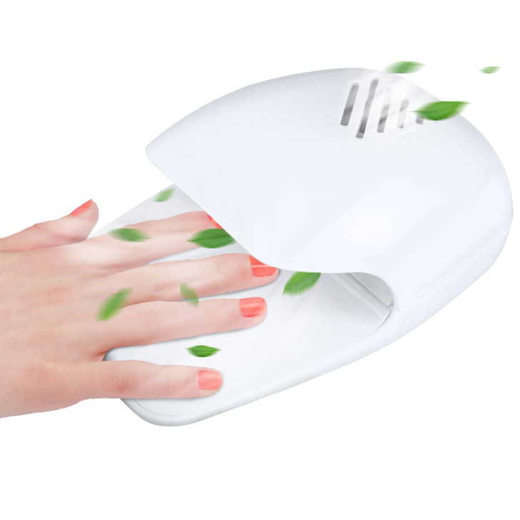 Nail Fan Dryer for Regular Nail Polish, Portable Nail Dryer Nail Art Polish Machine Quick Dry Nail Polish Gel Nail Dryer Blower for Fingernail Toenai