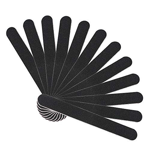 12Pcs Coarse Nail File Set Professional, Emery Boards for Nails 100/180 Grit, Heavy Duty Nail Files for Acrylic/Gel/Natural Nails, Large Nail Filer f