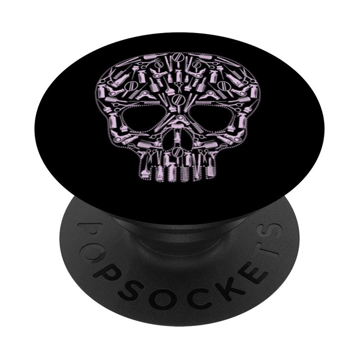 Barber Skull Tools Hair Dresser Shop PopSockets Swappable PopGrip