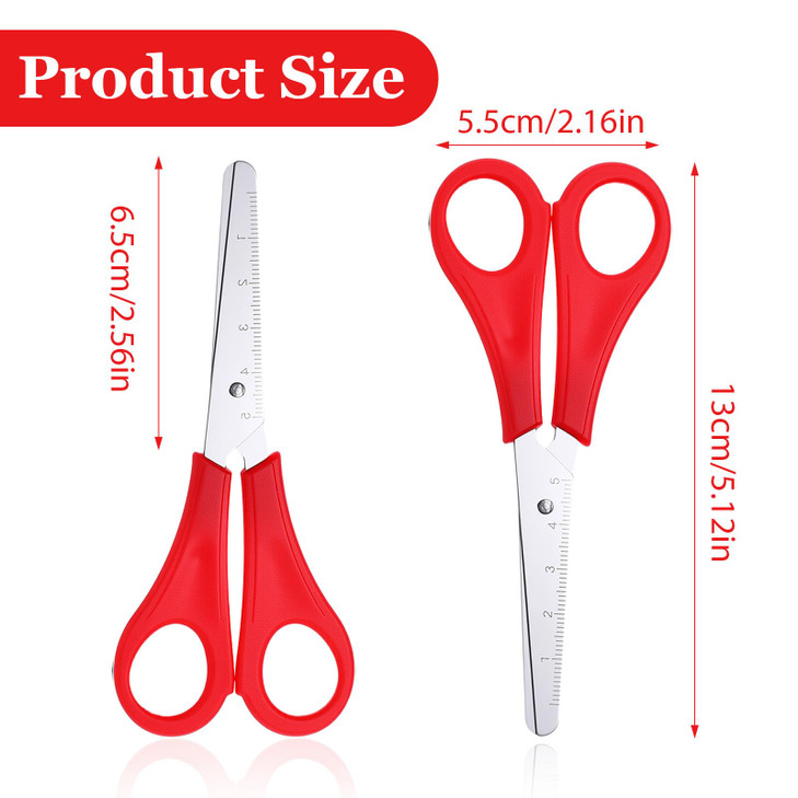 12 Packs Kids Safety Scissors Bulk,5" Blunt Scissors for kids Classroom,School Office Supplie Art Craft Supplies,Small Craft Scissorsfor Toddler Chil