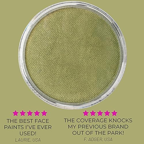 Blue Squid Face Paint Water Based Single Cake Professional Face Paint & Body Paint - Water Activated, Kids Adults Face Painting for Costume, Hallowee