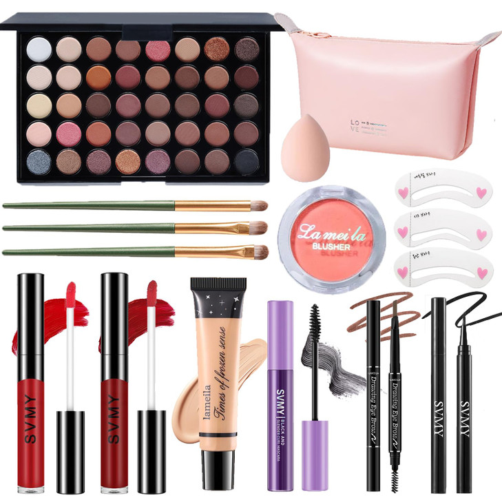 Makeup Set for Women, Makeup Full Kit for Beginners & Professionals, Travel Makeup Set for Teens & Adults, Makeup Gift Set for Girls, Eyeshadow Palet