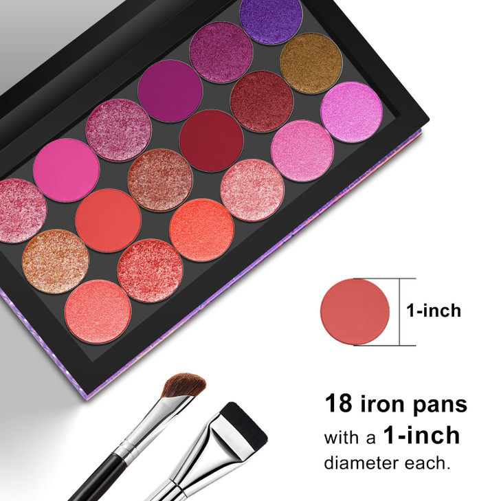 SZDYM Mermaid Empty Magnetic Palette, Fish scale Empty Magnetic Palette for Highlighters Eyeshadows Lipstick Blush Powder Rectangle Large size (Fish