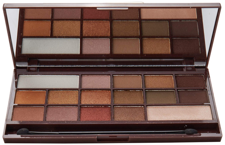 Makeup Revolution I Heart Makeup Palette Zestaw cieni do powiek Chocolate Golden Bar 22g (16 kolor?lw)
