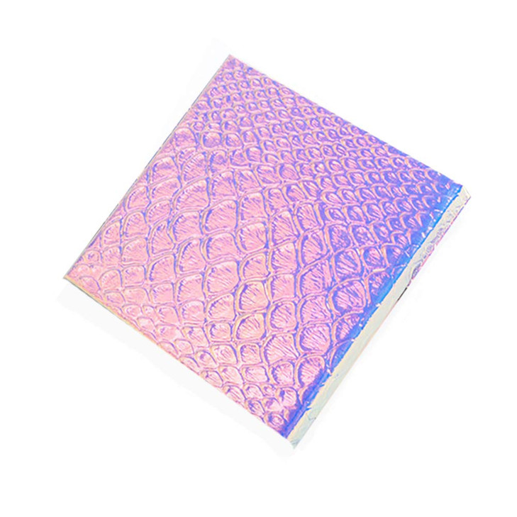 unbrand Mermaid Fish-Scale Pattern Change Empty Magnetic Eyeshadow Blush Highlighters Palette makeup tools 10x10cm