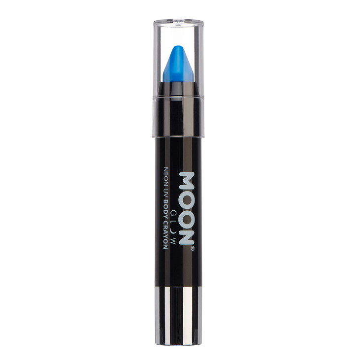 Moon Glow - Neon UV Paint Stick Body Crayon for The Face & Body  Intense Blue