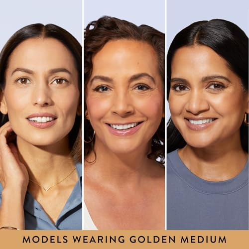 LAURA GELLER NEW YORK Everyday Routine Kit - Baked Balance-N-Brighten Color Correcting Powder Foundation, Golden Medium + Retractable Angled Kabuki +