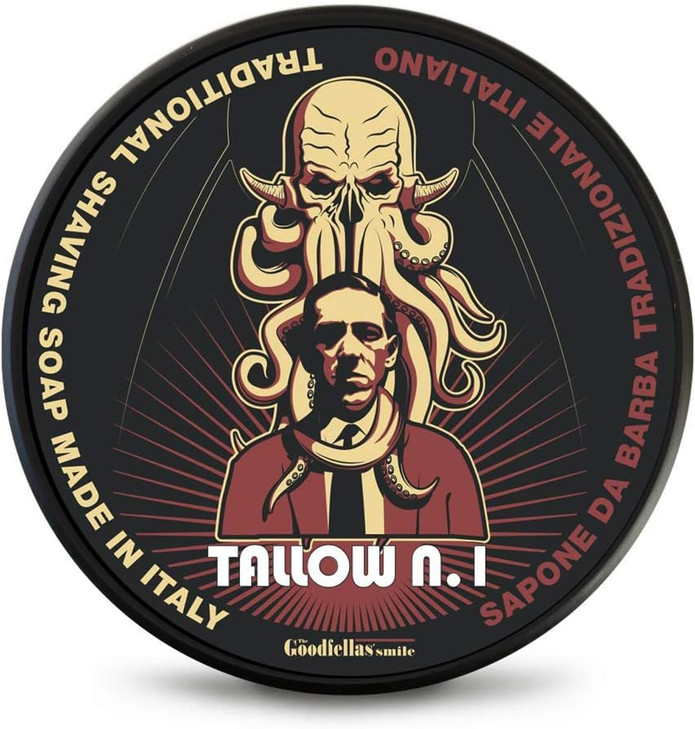 The Goodfellas Smile TALLOW N.1 (Floral & Wood) Italian Shaving Soap  Rich Tallow Croap for Thick Brush Lather, Wet Shaving & Classic Grooming Ritu