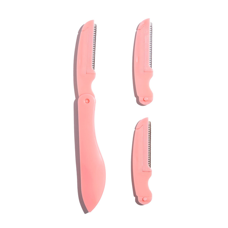 MCoBeauty - Precision Facial Razor - Stainless Steel Hair Remover for Peach Fuzz & Brows, Smooth Makeup Base, Comfortable Hair Removal Tool - Vegan,