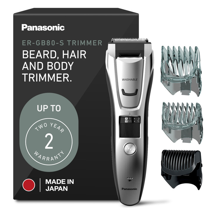 Panasonic Multi-Groomer Electric Beard Trimmer for Men, Mens Trimmer for Beard, Hair and Body, 39 Trim Length Settings with 3 Attachments, Corded/Co