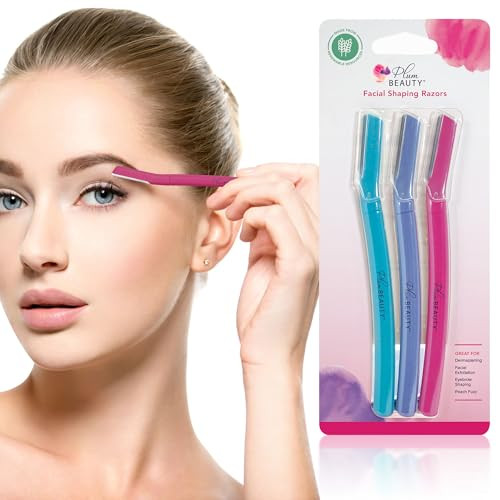 Face Razors Women, Eyebrow Razor & Brow Shaper, Microblades for Facial Hair, Eye Brow Shaver, Dermaplane Razor Women Face, Beauty Razors, Eyebrow Bla