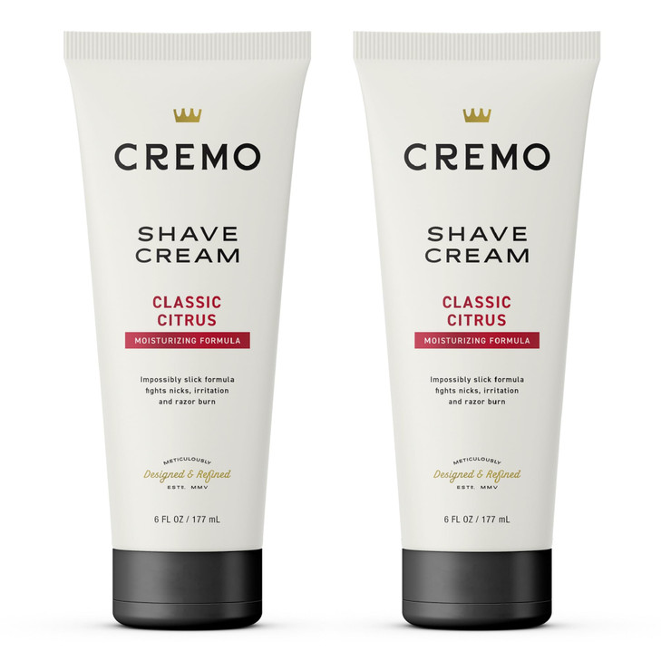 Cremo Shaving Cream Mens, Astonishingly Superior Ultra-Slick Shaving Cream for Men, Fights Nicks, Cuts And Razor Burn, 6 Fl Oz (2 Pack)