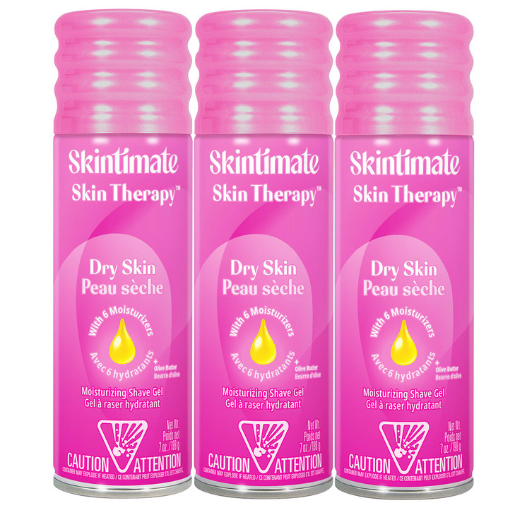 Skintimate Skin Therapy Dry Skin Shave Gel for Women, 3 Pack | Skintimate Shaving Cream for Women, Womens Shaving Cream, Shaving Foam, Womens Shave G