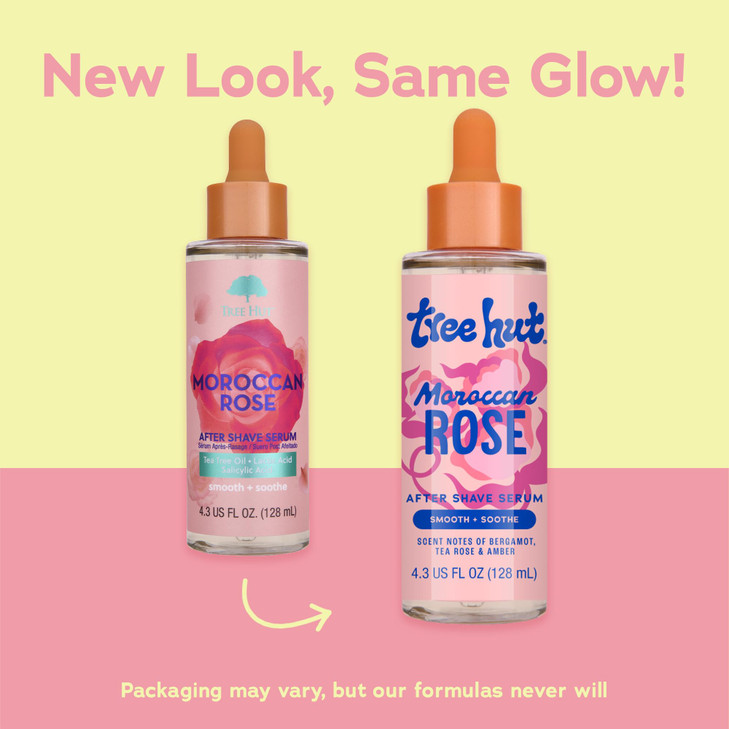 Tree Hut Moroccan Rose After Shave Serum, Helps Keep Skin Smooth & Soothed After Shaving, Sensitive, 4.3 Fl Oz