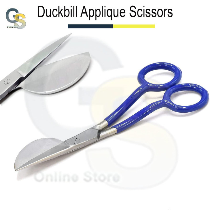 Napping Duckbill 6 Inch Blue Handle Carpet Pile Scissors by G.S Online Store