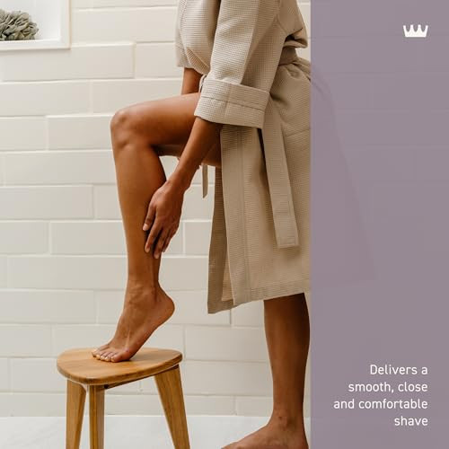 Cremo French Lavender Moisturizing Shave Cream, Astonishingly Superior Ultra-Slick Shaving Cream for Women Fights Nicks, Cuts and Razor Burn, 6 Fl Oz