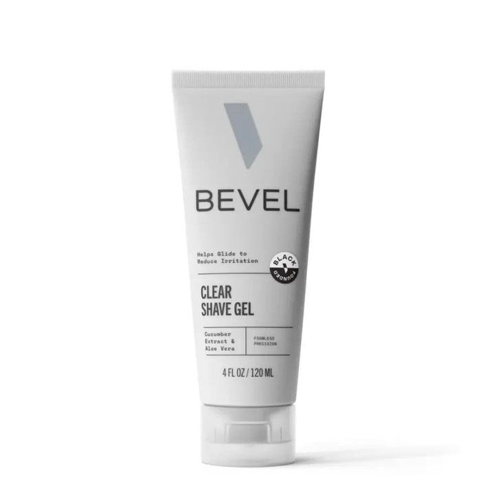 Bevel Essentials Clear Shave Gel for Men, Clear Shave Gel for Precise Detailing and Edging with Aloe Vera and Cucumber Extract to Soothe Skin and Pre