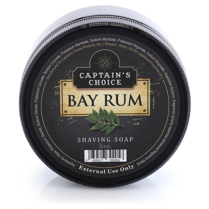 Captain's Choice BAY RUM Shaving Soap - 5 oz.