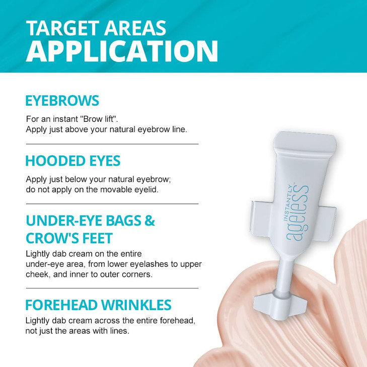 Instantly Ageless - Instant Face Lift Cream - Skin Care for Anti Aging face cream - Wrinkle Tightener - Instant Under Eye Bags Remover - Facelift 5 V