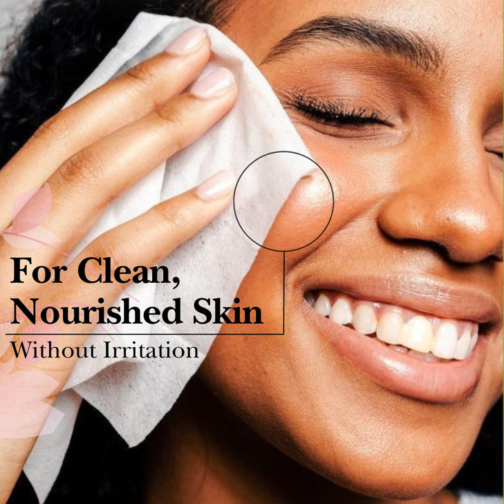 Mivida Hypoallergenic Makeup Remover Wipes With Vitamin E, Daily Cleansing Facial Towelettes, For Sensitive Skin, 50 Count, Alcohol Free, Fragrance F