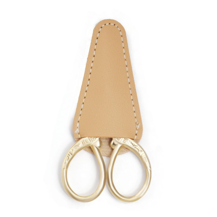 Highsoner Wave 3.6 Inch Mini Safety Scissors - Embroidery & Sewing Scissors, Stainless Steel, Sharp Tip, Gold