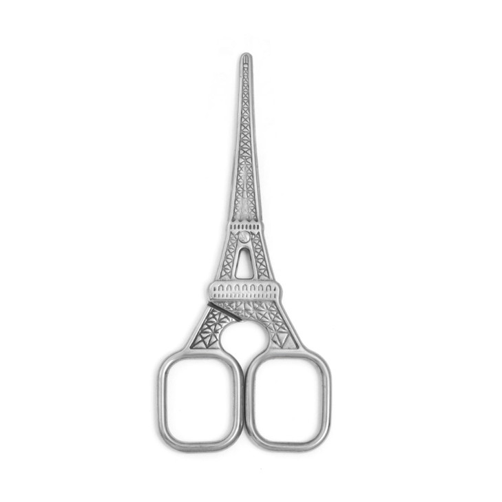 Eiffel Tower Embroidery Scissors - 5.5 Inch Stainless Steel Sharp Sharp Detail Shears for Craft - Sewing Scissors Stitch Cutting - Embroidery Sewing