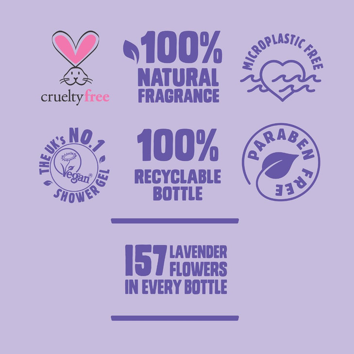 ORIGINAL SOURCE Lavender Shower Gel, 2 x 250 ml