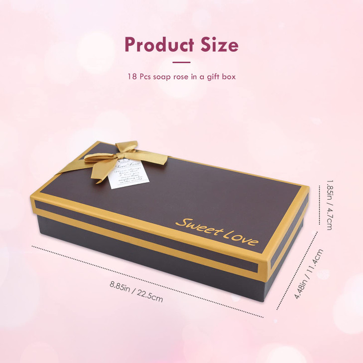 JIALEEY Floral Scented Bath Soap Rose Flower Petals, Plant Essential Oil Rose Soap Set Shaped Petals Gifts Ideas for Her Women Teens Girls Mom Birthd