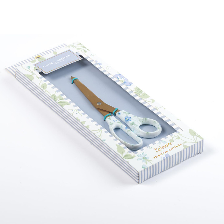 Laura Ashley Elegant Stationery Scissors with Decorative Handles  Aesthetic Desk Accessories for Women  Sharp & Durable Office Scissors in Gift Box