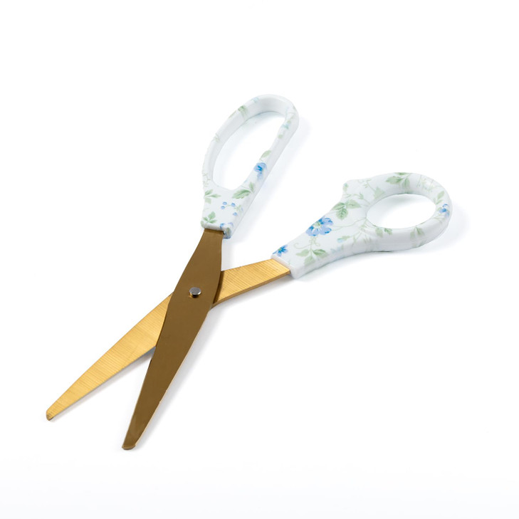 Laura Ashley Elegant Stationery Scissors with Decorative Handles  Aesthetic Desk Accessories for Women  Sharp & Durable Office Scissors in Gift Box