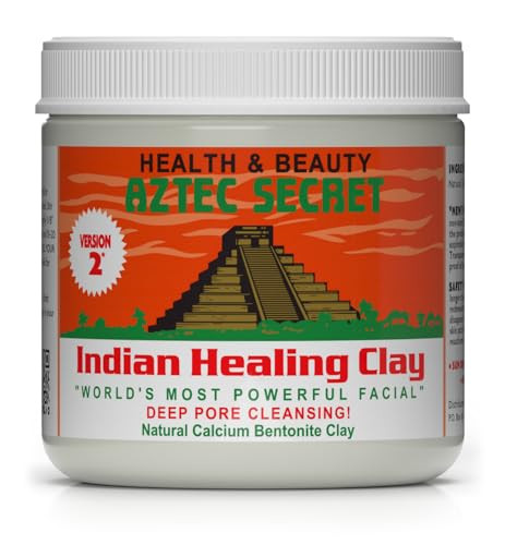 Aztec Secret  Indian Healing Clay 16 Oz  Deep Pore Cleansing Facial & Body Mask  The Original 100% Natural Calcium Bentonite Clay  New Version 2