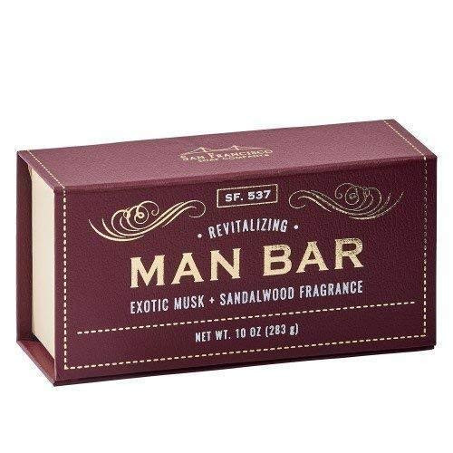 San Francisco Soap Company Man Bar 10 Ounce Bar Soap Bundle - 1 each Sandalwood + Cardamom/Juniper