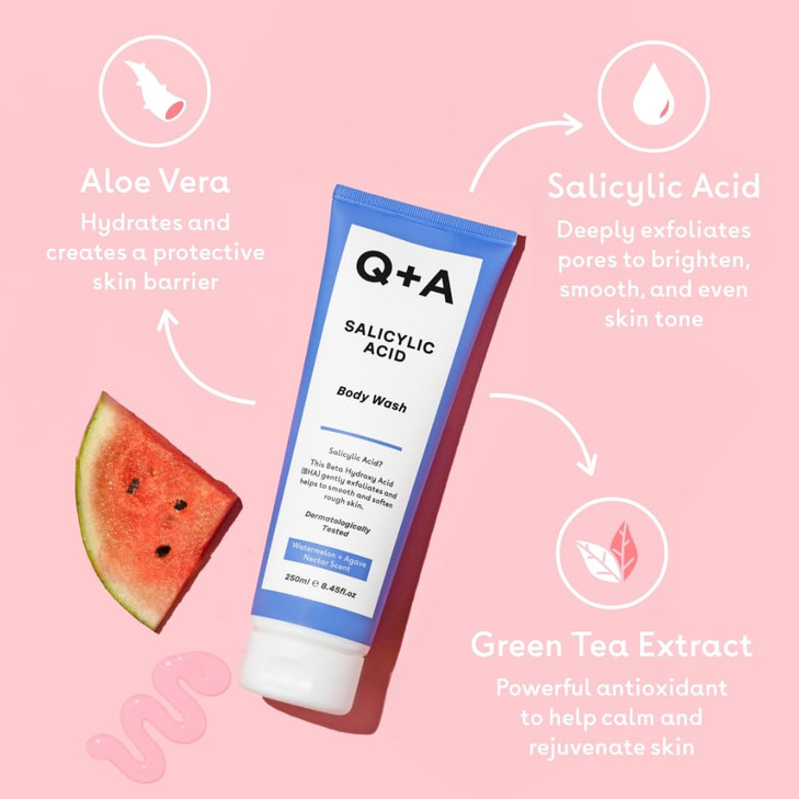 Q+A Salicylic Body Wash (250ml)