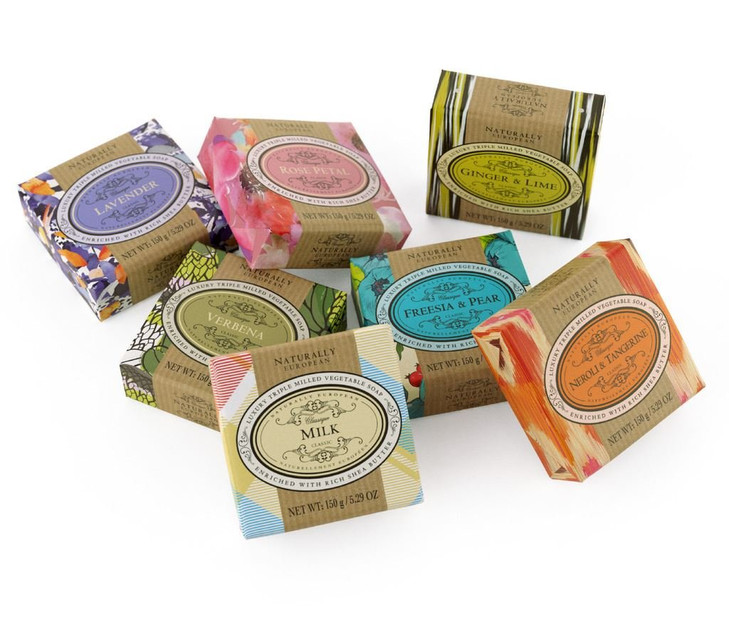 Naturally European Fragrance by Somerset Ginger & lime soap bar by somerset, 5.29 Fl Oz