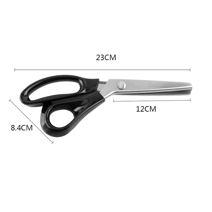 TOPINCN Mini Pinking Dressmaking Pinking Shears Scissors Stainless Steel,Edge 3 5 7mm, Ideal for Fabrics and Crafts (3mm)