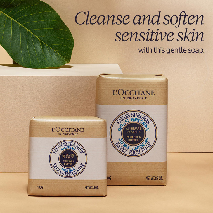 L'OCCITANE Shea Milk Sensitive Skin Extra Rich Soap 3.50 fl oz