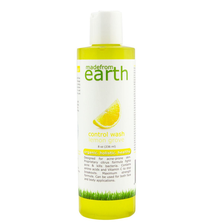 Made from Earth Control Acne Face Wash - Oily Skin Breakouts, 8oz