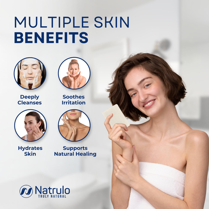 Colloidal Silver Soap Bar, 4oz Unscented  Natural Handmade in USA Pure Cleanser for Face, Body & Hands  Cleansing, Moisturizing, Soothing Itch Reli