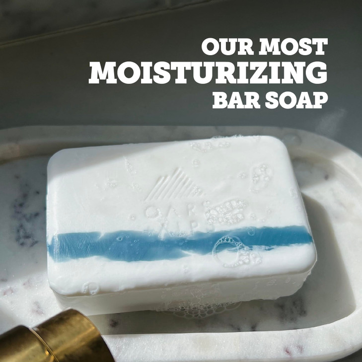 Oars + Alps Exfoliating & Moisturizing Bar Soap for Men, Deep Cleaning Soap, Clean Ingredients, All Skin Types, Shea Butter, Coconut Oil, 1pk