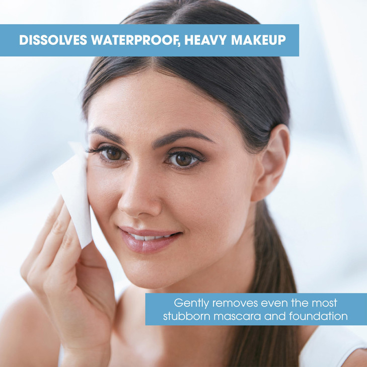 Diamond Wipes Makeup Remover Wipes, Alcohol Free Facial Cleansing with Vitamin E, Case of 50 Face Wipes